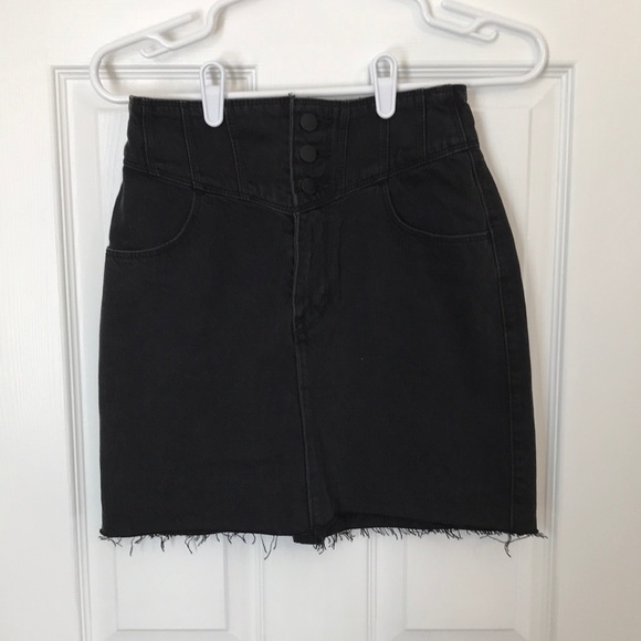 Hollister Dresses & Skirts - 🌊 Hollister (NWT) 🌊Women’s Size 5/27 W…Ultra High Rise Black Denim Mini …
